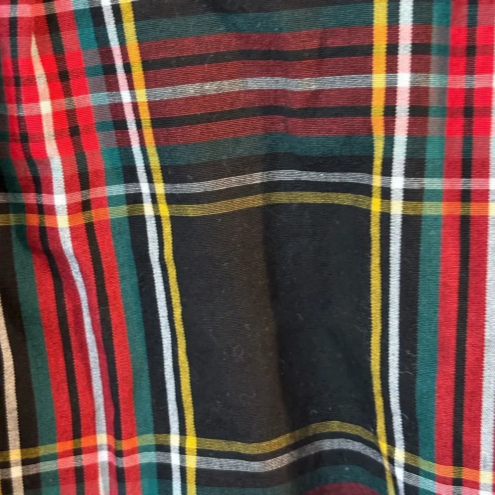 J. CREW Women's Tartan plaid puff-sleeve top Small Career Holiday Preppy